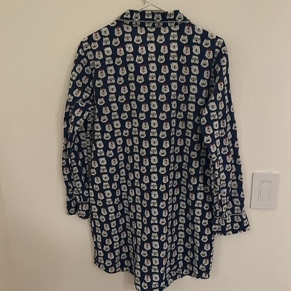 Roller Rabbit Polar Bear Print Pajama Dress – Size Medium - Picture 7 of 7
